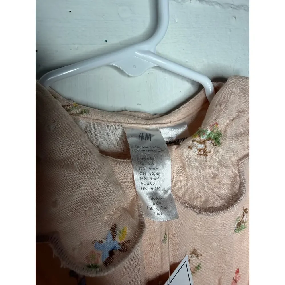 NEW H&M Sanderson Disney Bambi Cotton Romper 6 Months